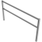 Stationary access barriers | welded | with top and quarter-bent bar | hot-dip galvanized | total width: 2500 mm